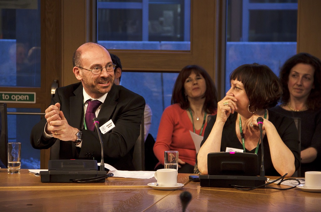 BBC journalist Giancarlo Rinaldi; Playwright Ann Marie Di Mambro