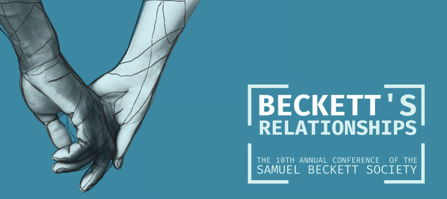 Drawing of a pair of interlocking hands with the title Beckett's Relationships to the right