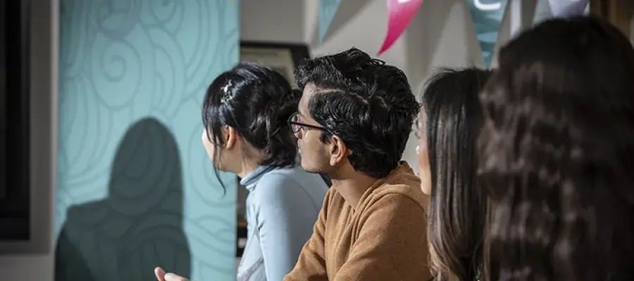 Photo of students in a language classroom