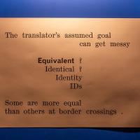 Photo of a panel from the exhibition the nature of difference