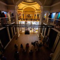 Photo of the Georgian Gallery space at Talbot Rice Gallery during the exhibition the nature of difference