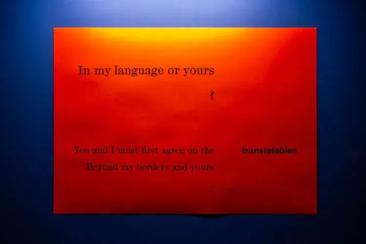 Photo of a panel from the exhibition the nature of difference