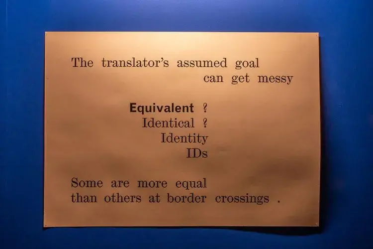 Photo of a panel from the exhibition the nature of difference