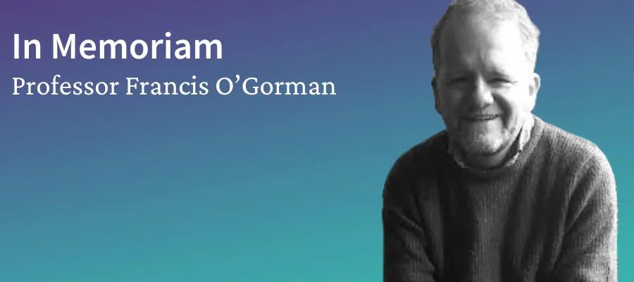 Photo of Francis O'Gorman looking at the camera