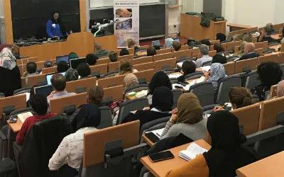 Amina Wadud addresses the Female Leadership and Authority conference