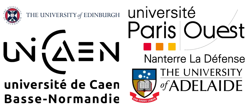 Logos of the partner universities for the Diaspolinks research network
