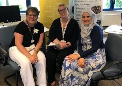 Nadin Akta with colleagues from the Department for Work and Pensions