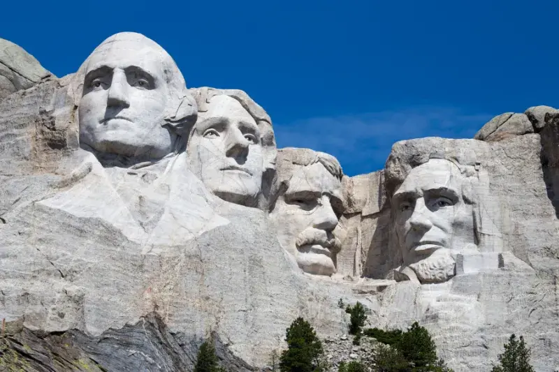 Mount Rushmore National Memorial in South Dakota, USA