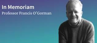 Photo of Francis O'Gorman looking at the camera