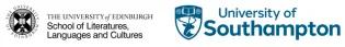 The logos for the School of Literatures, Languages and Cultures, and the University of Southampton