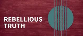 a wooden background with a graphic overlaid that is reminiscent of strings over a guitar's soundhole. Event title overlaid