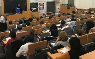 Amina Wadud addresses the Female Leadership and Authority conference