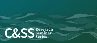 a dark green background with a graphic evoking waves and Series title overlaid