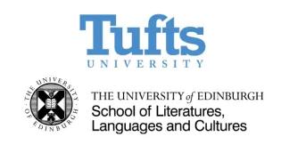 The logos for the University of Edinburgh and Tufts University