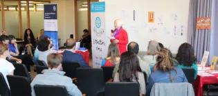 Speakers at the Edinburgh Arab Festival