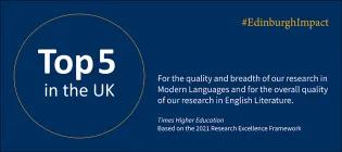 Graphic saying Top 5 in the UK for the quality and breadth of our research