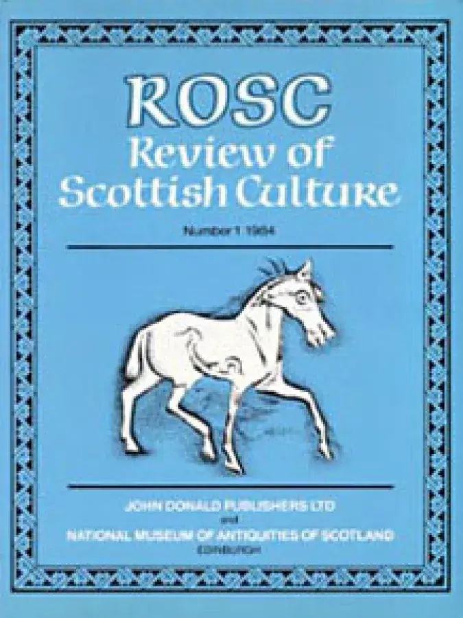 Review of Scottish Culture Volume 1 cover