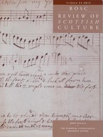 Cover of the Review of Scottish Culture: Volume 24