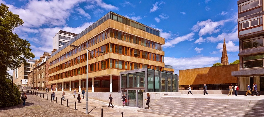 50 George Square from Business School steps