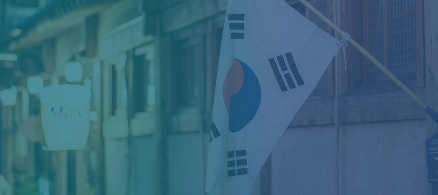 Photo of a Korean flag