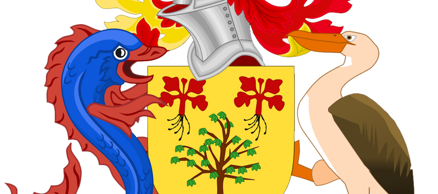 The Barbados coat of arms