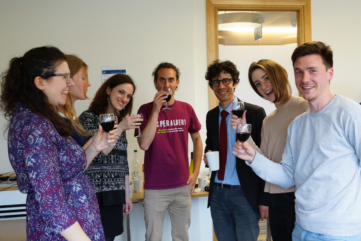 Staff and students of the Europa project at the post-award reception