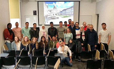 Scottish Syrians attending a special open day at the University of Edinburgh.