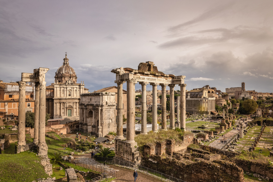 Ruins of the Roman Forum in Rome