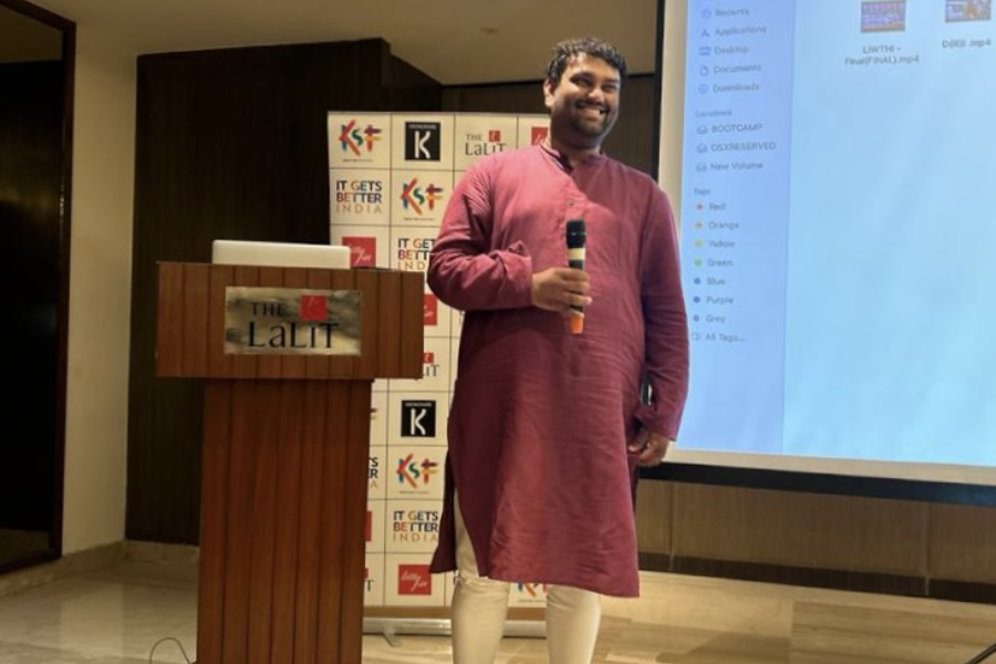 Saad Ahmad Siddiqui at a film screening in India